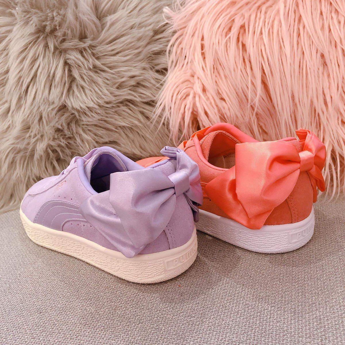 Puma suede discount bow hexamesh