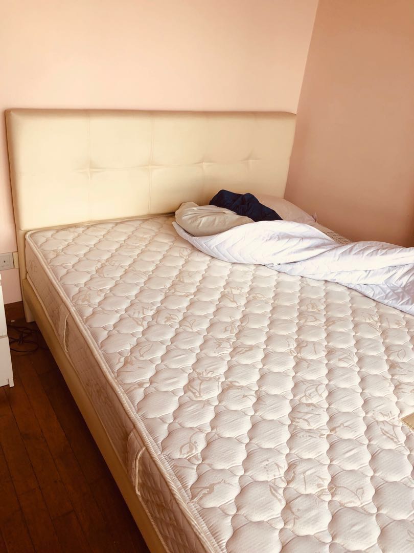 Queen Bed W Sealy Posturepedic Mattress Disassembled