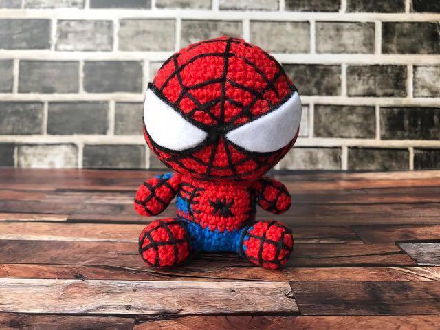 spiderman crochet doll