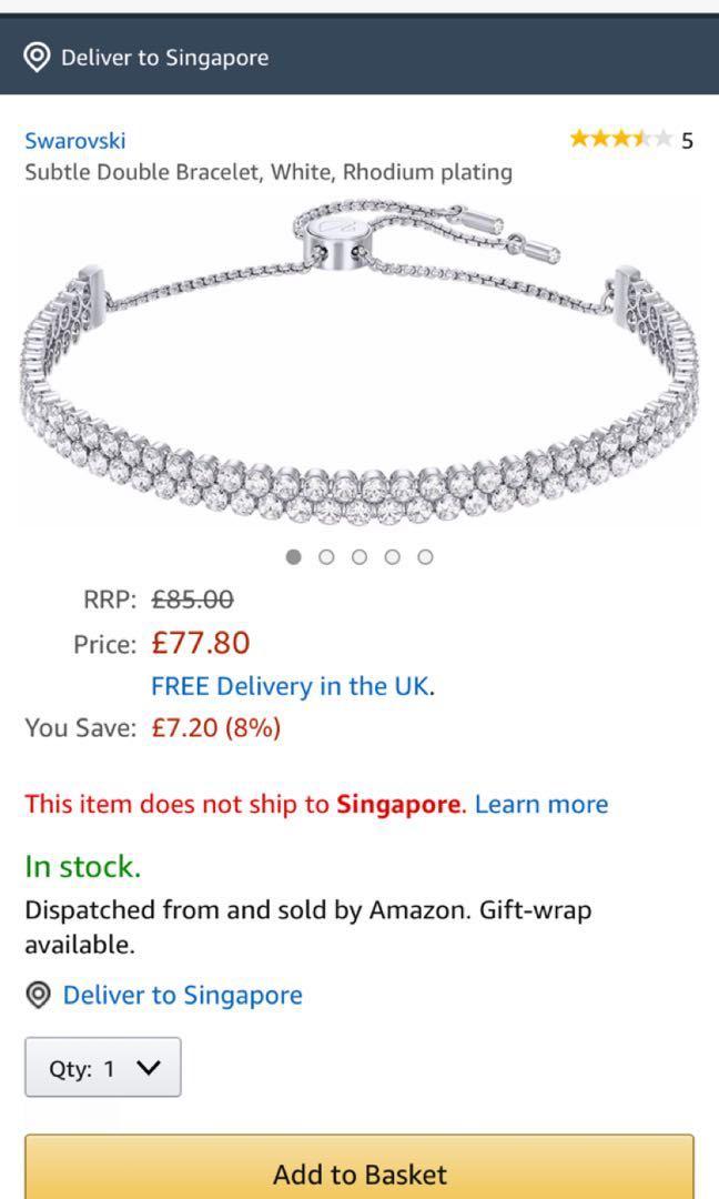 Swarovski subtle double bracelet clearance
