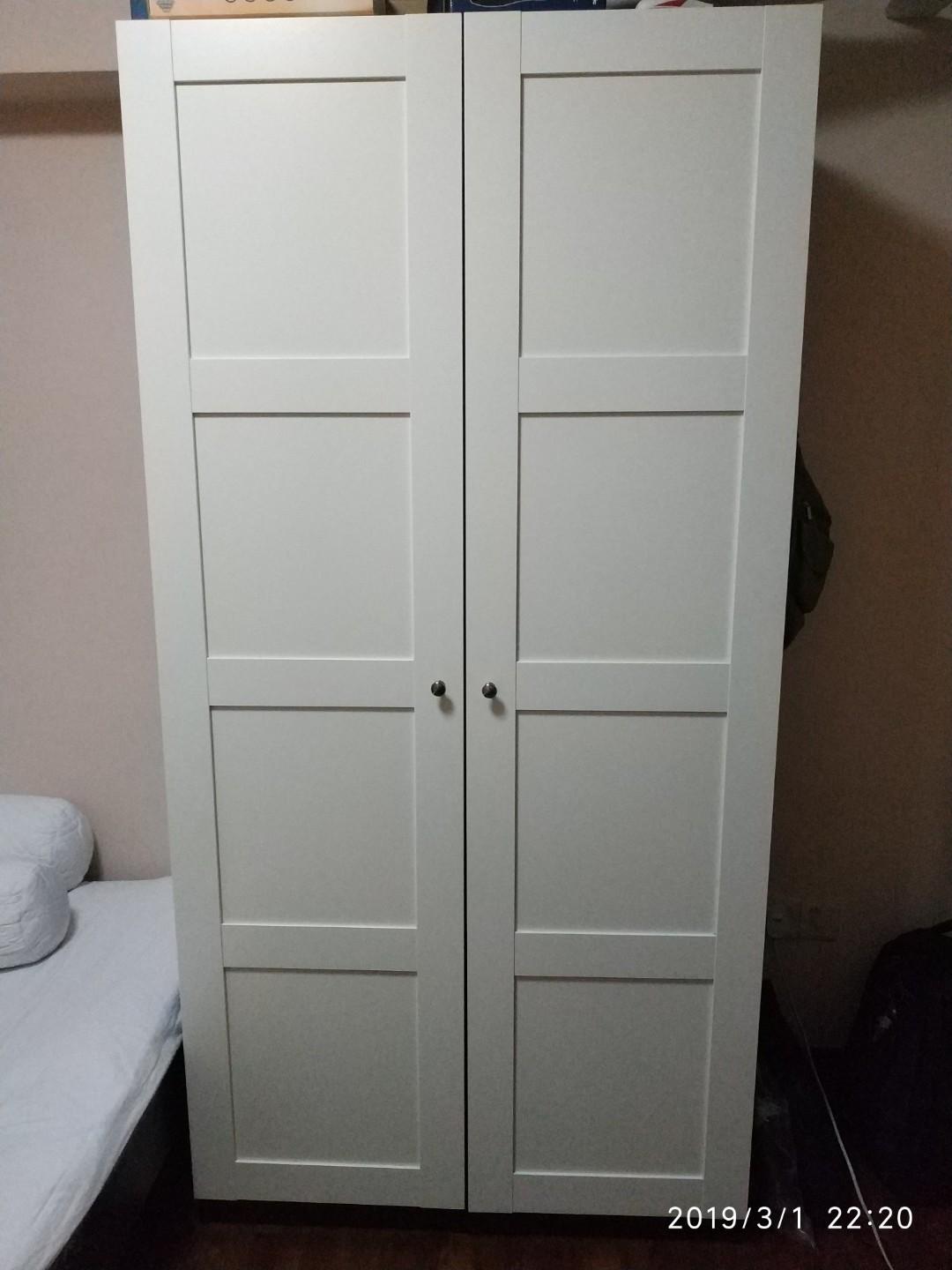 Used Ikea Pax Wardrobe For 80 Furniture Shelves Drawers On