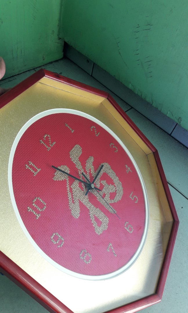 Wall clock (Category: Wall Decor) located in Caloocan City. Submitted by thegreat. (Listing ID 217189352, Image 2). Description: DESIGN CRAFT STITCH ELEGANT WALL CLOCK BEST FOR HALLWAY LOBBY STAIR WAY.