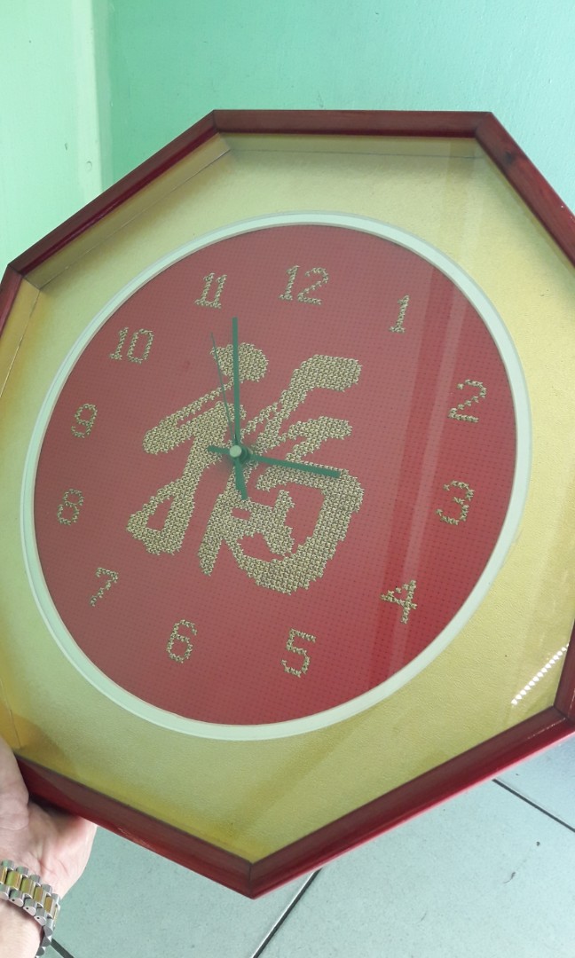 Wall clock (Category: Wall Decor) located in Caloocan City. Submitted by thegreat. (Listing ID 217189352, Image 3). Description: DESIGN CRAFT STITCH ELEGANT WALL CLOCK BEST FOR HALLWAY LOBBY STAIR WAY.