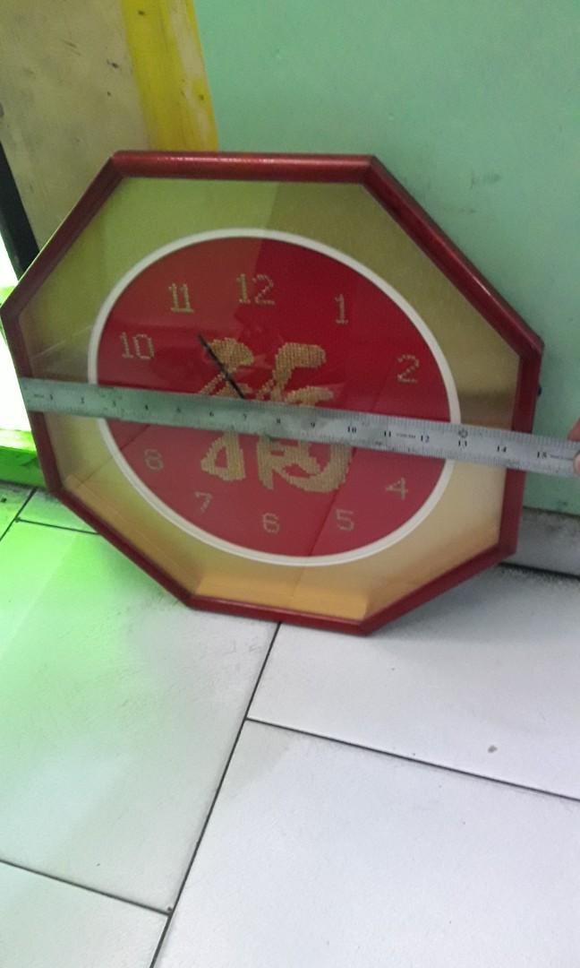Wall clock (Category: Wall Decor) located in Caloocan City. Submitted by thegreat. (Listing ID 217189352, Image 1). Description: DESIGN CRAFT STITCH ELEGANT WALL CLOCK BEST FOR HALLWAY LOBBY STAIR WAY.