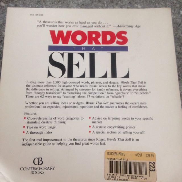 Words That Sell The Thesaurus To Help You Promote Your Products