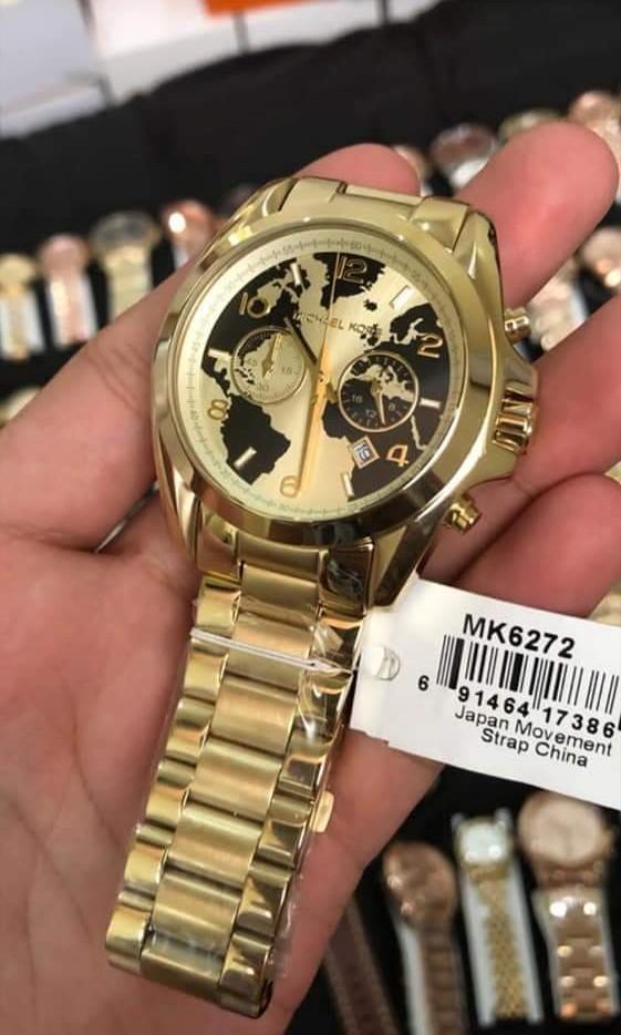 Mk world map outlet watch
