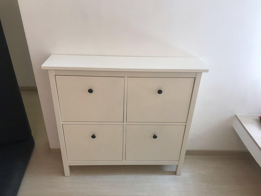 2 X Shoe Cabinet With 4 Compartment Furniture Shelves Drawers On Carousell