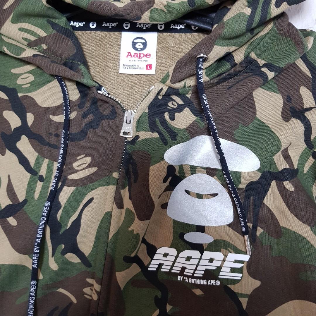 AAPE Camo Hoodie Men s Fashion Tops Sets Hoodies on Carousell