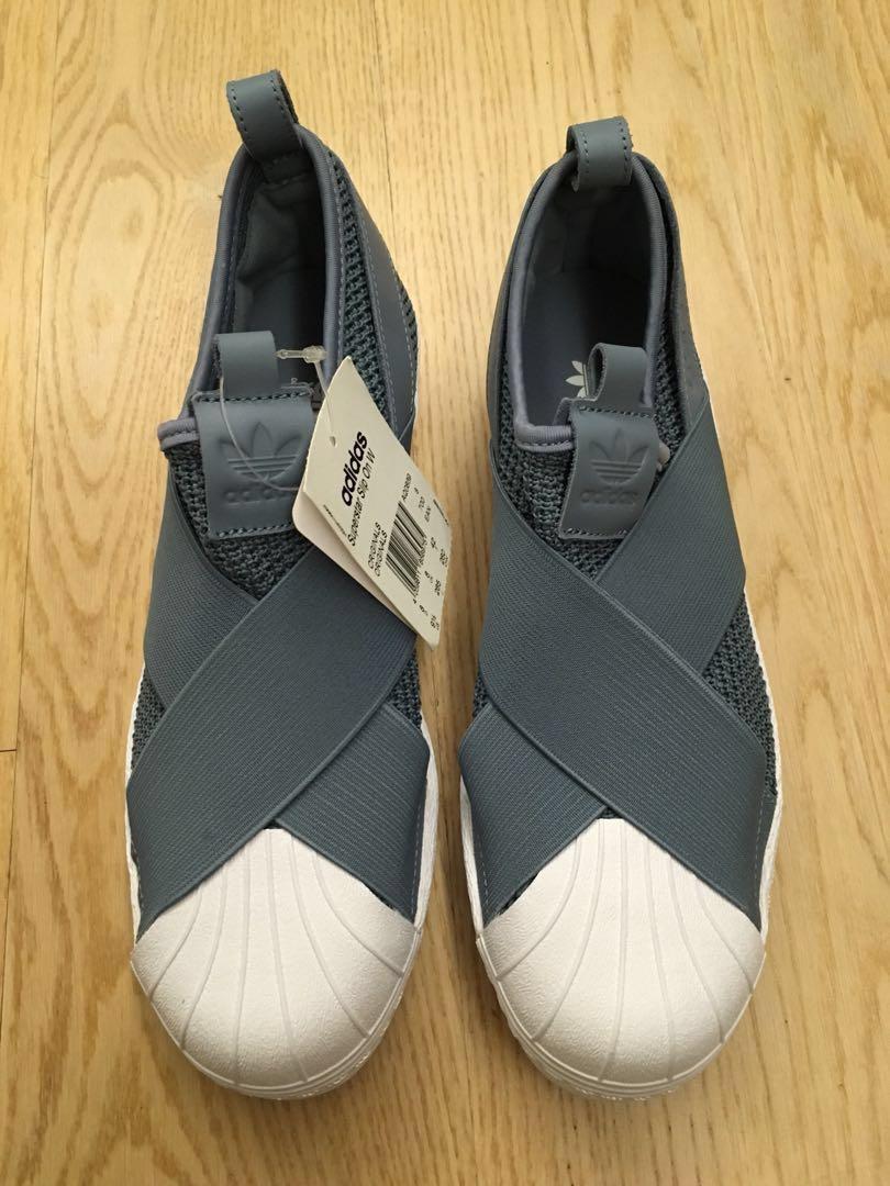 Superstar slip on raw grey store