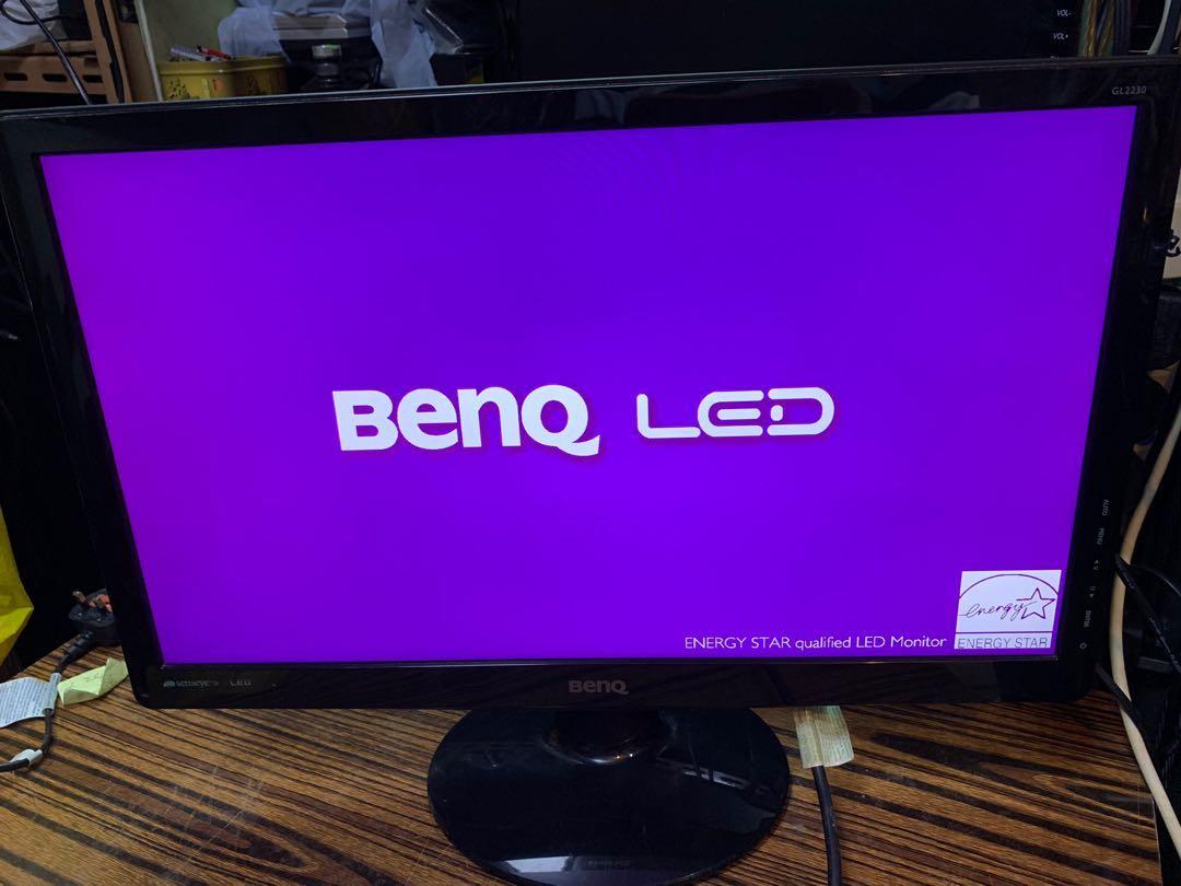 BENQ GL-2230B 22吋LED電腦芒顯示屏, 電腦＆科技, 電腦周邊及配件