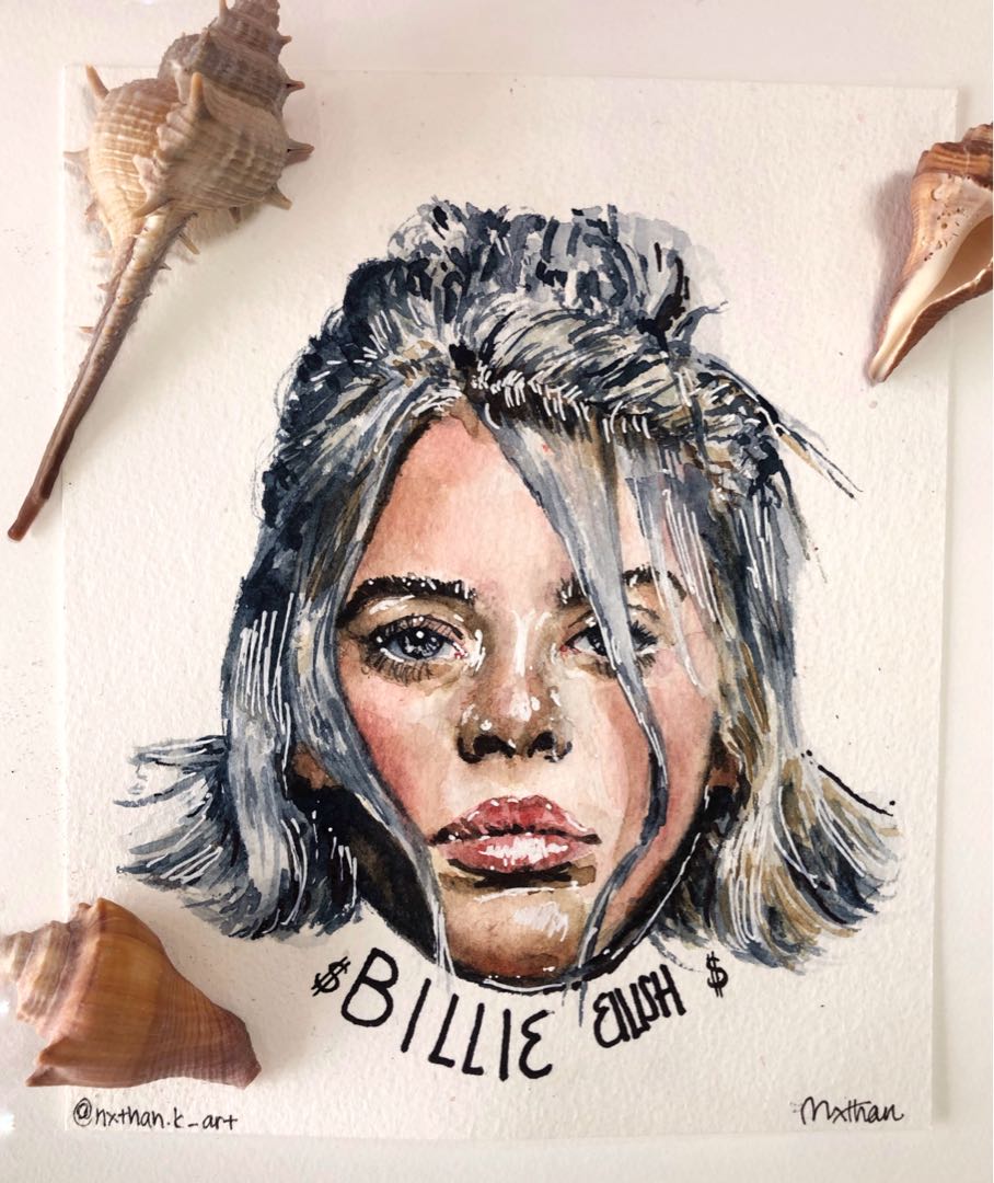 Billie Eilish Print for sale!!, Design & Craft, Art
