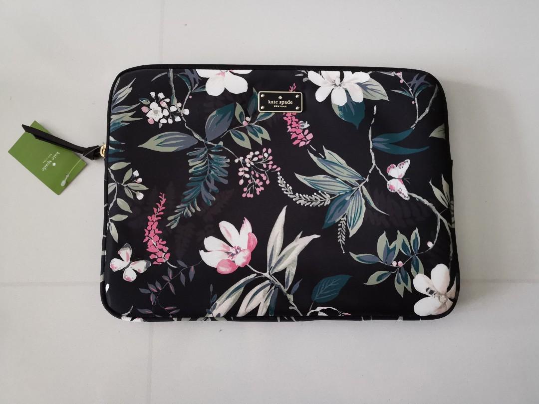 BN Kate Spade Wilson Rd Botanical Laptop Sleeve Women s Fashion