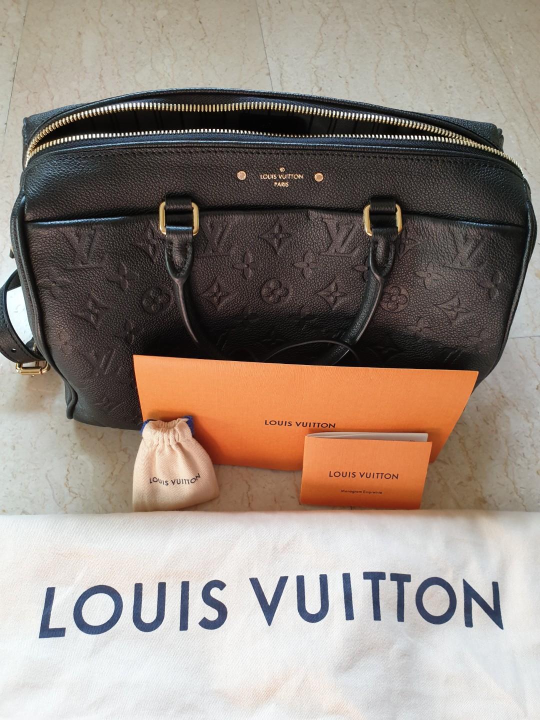 Louis Vuitton Speedy Bandouliere 25 Monogram Empreinte M40765 Aube