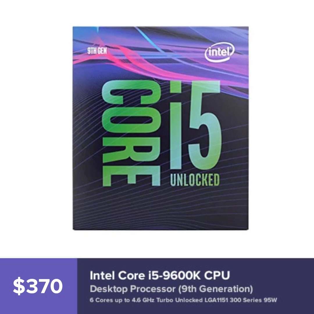 Intel Core I5 9600k Processor 9600k Computers And Tech Parts And Accessories Computer Parts On 5843