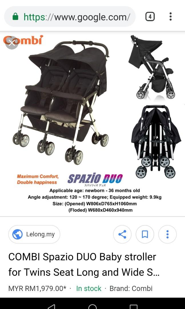 combi TWIN STROLLER look new Babies Kids Going Out Strollers on Carousell