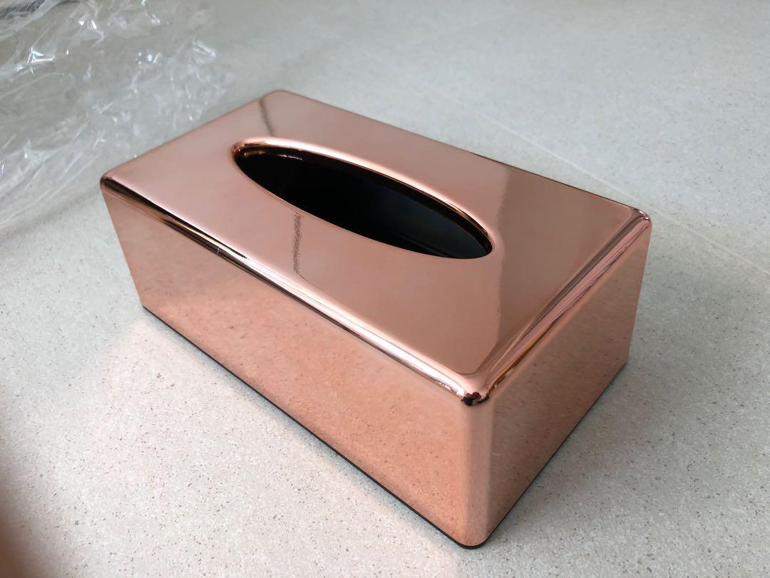 Copper discount tissue box