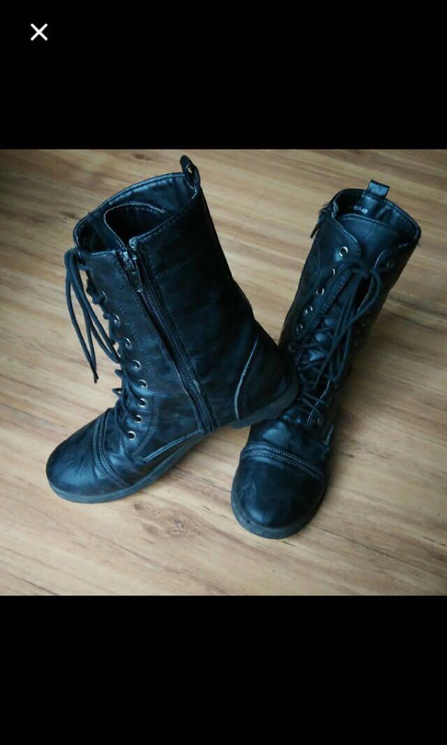 Cotton On Rubi Black Boots, Women's 