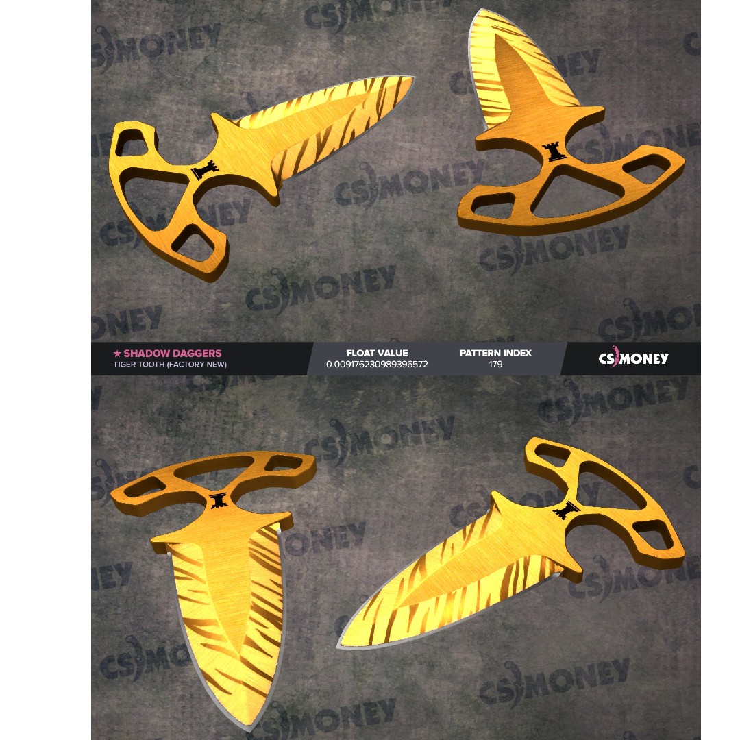 Csgo Shadow Daggers Tiger Tooth Fn Toys Games Video Gaming