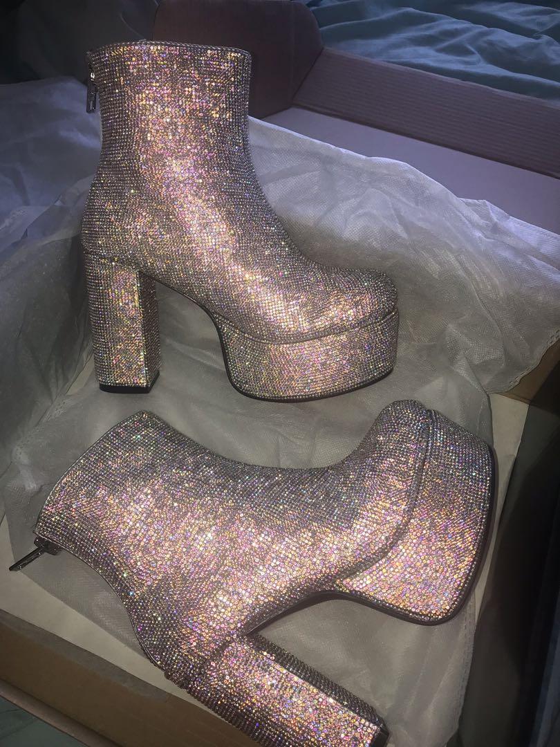 Current Mood Crystal Platform Boots 