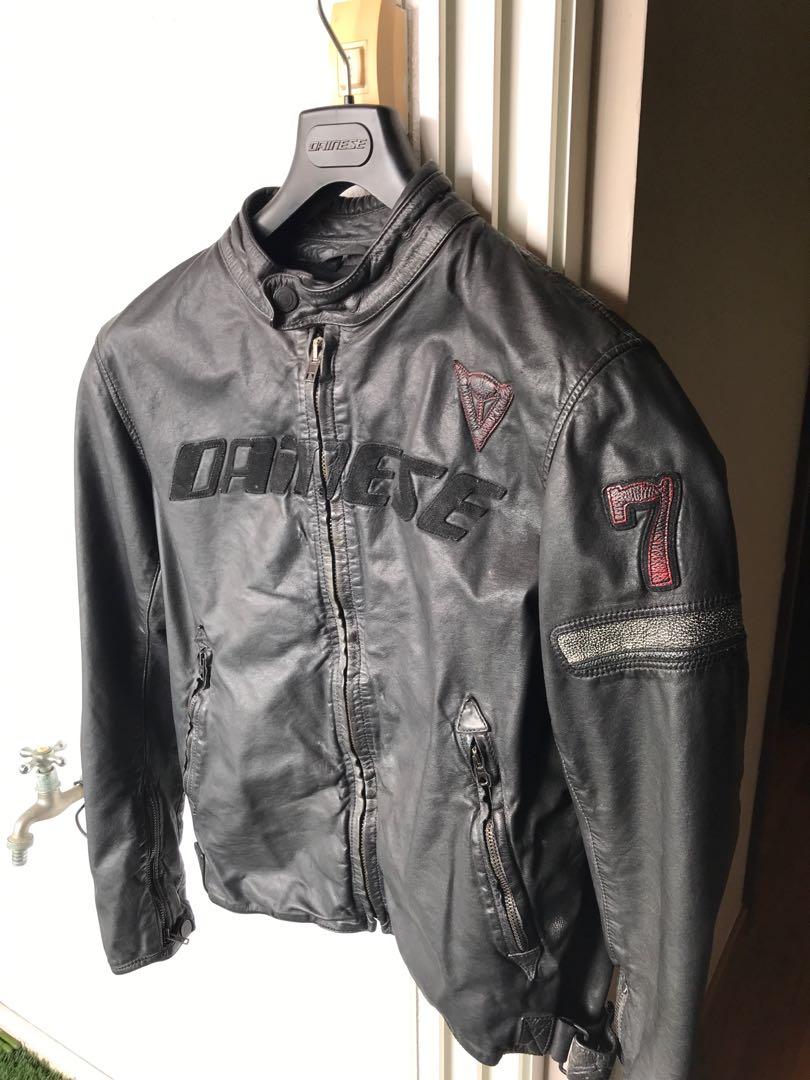 Dainese vintage leather jacket Size M, Motorcycles, Motorcycle Apparel ...