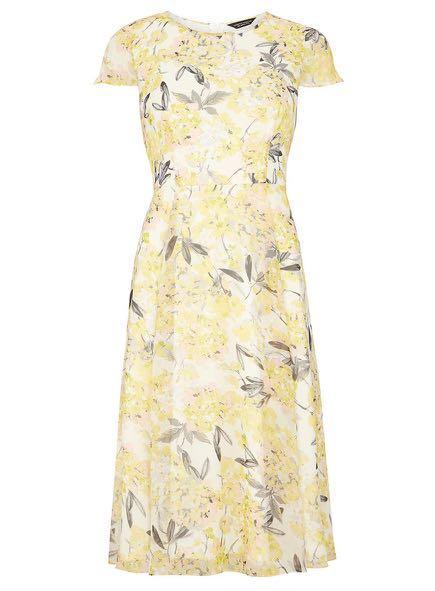 dorothy perkins yellow floral dress