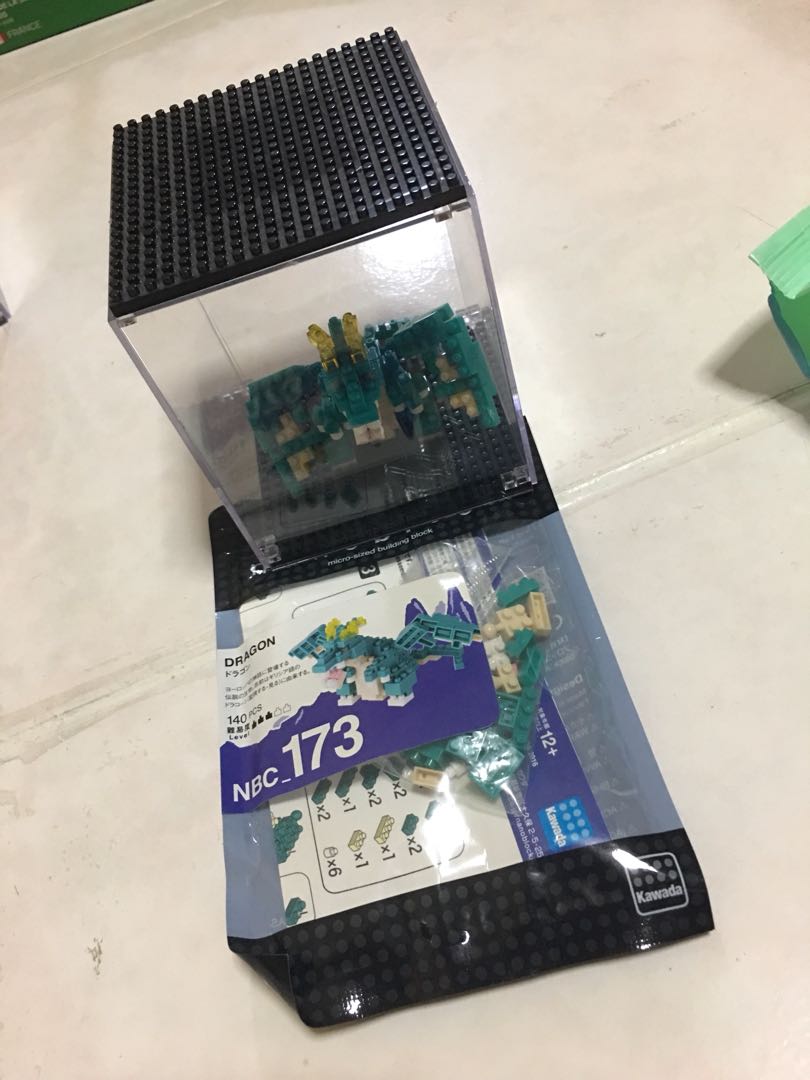 Dragon Nanoblock w/ display case, Hobbies & Toys, Toys & Games on Carousell
