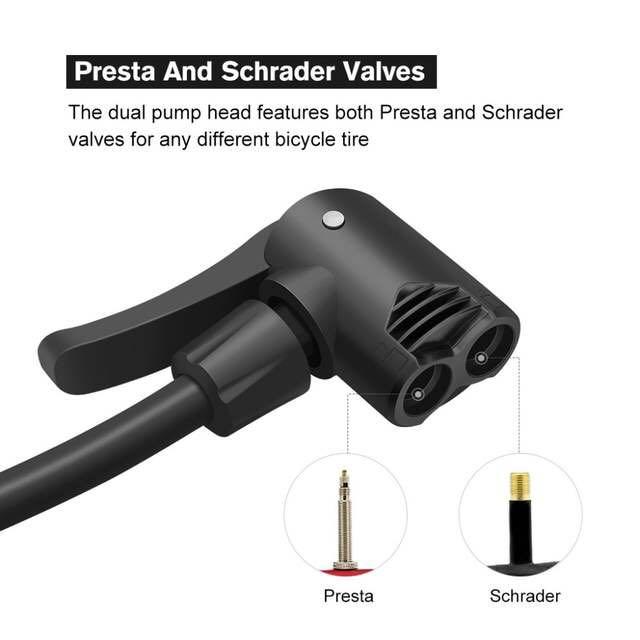 schrader valve pump head