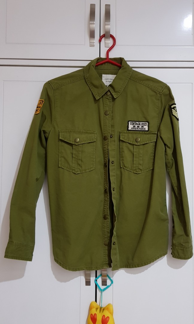 Army jacket forever 21 new arrivals