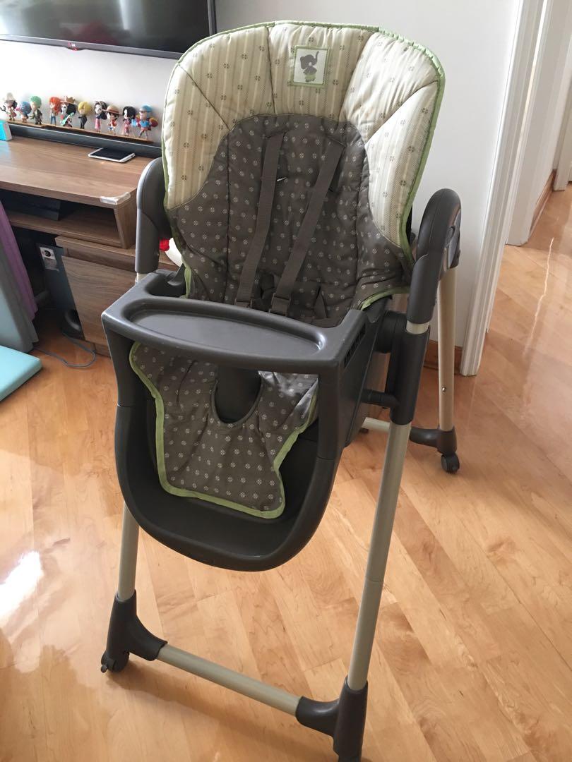 graco wooden high chair