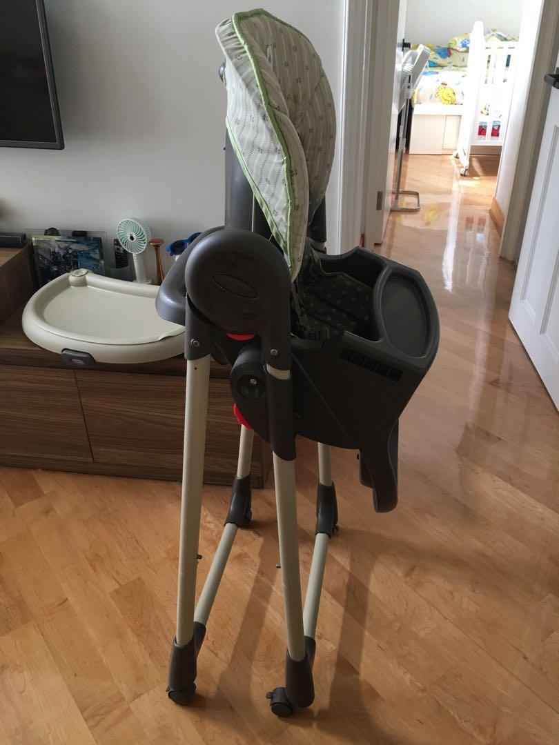 graco wooden high chair