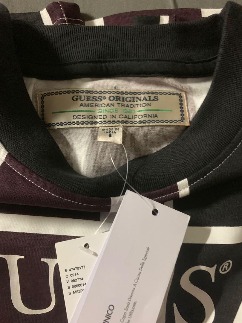 Guess rexford stripe tee hot sale