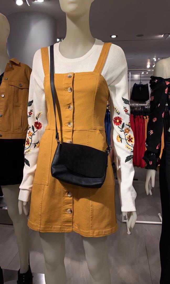 h & m overall dress