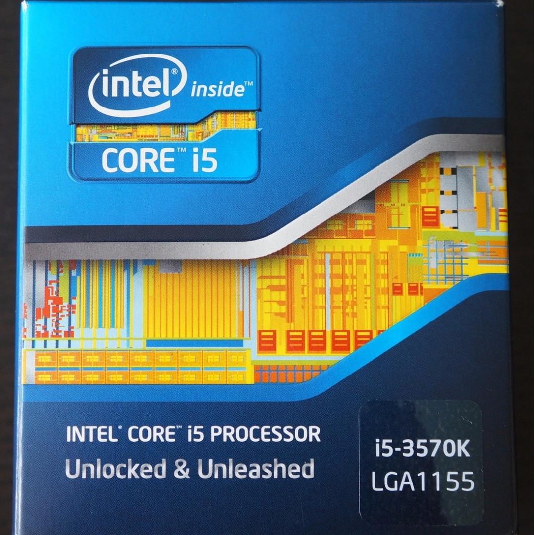 Cheapest I5 3570k Ivy Bridge Cpu Processor Intel Lga 1155 Socket Box Heatsink Fan Unlocked Electronics Computer Parts Accessories On Carousell