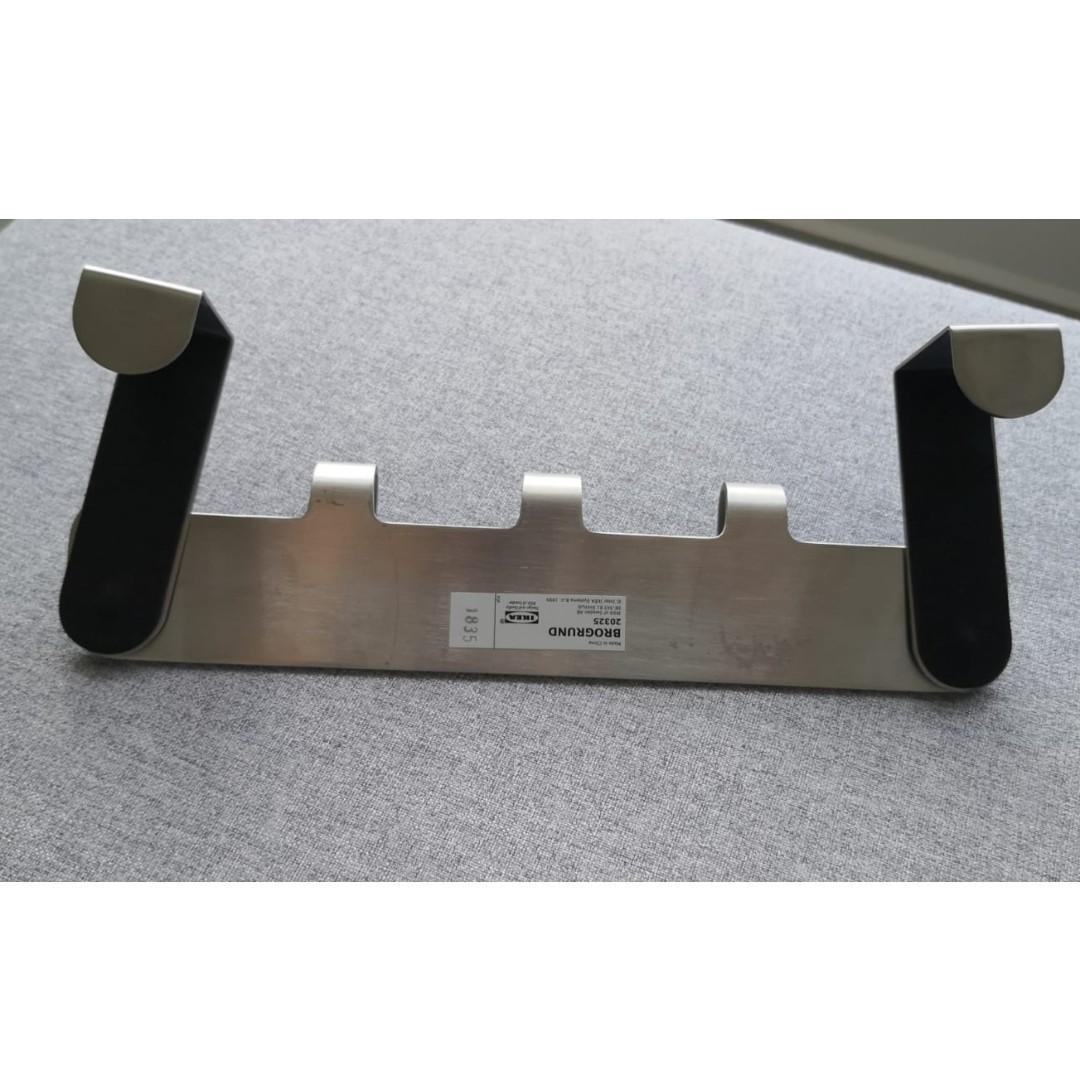 ikea brogrund hanger for door stainless steel