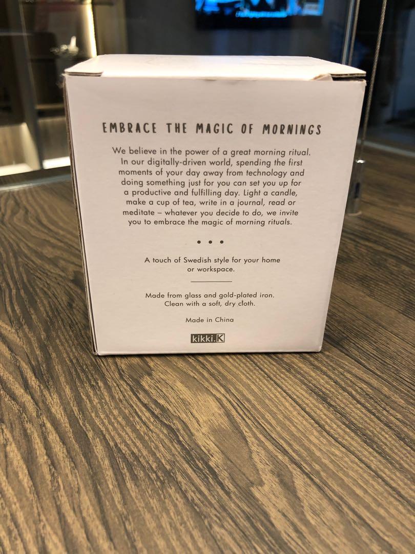 KIKKI K. Light bulb shape glass vase, Furniture & Home Living, Home