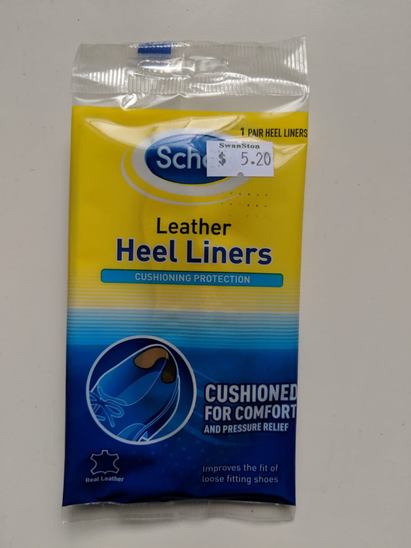 scholl leather heel liners