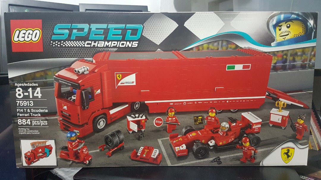 Lego Speed Champions F14 T Scuderia Ferrari Truck Hobbies Toys Toys Games On Carousell