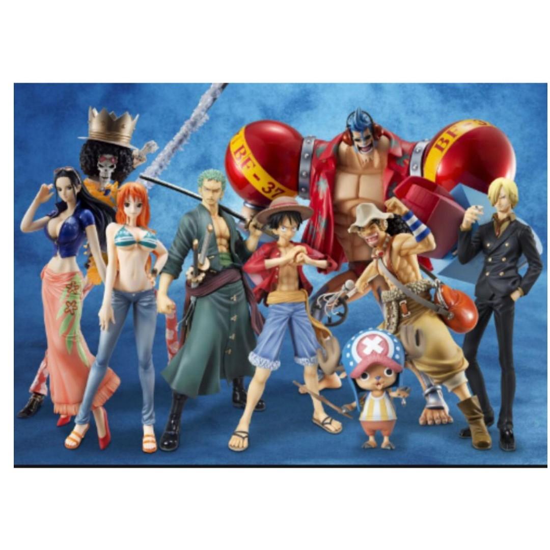 Lf Megahouse One Piece Straw Hat Crew Sailing Again Pop Toys Games Bricks Figurines On Carousell