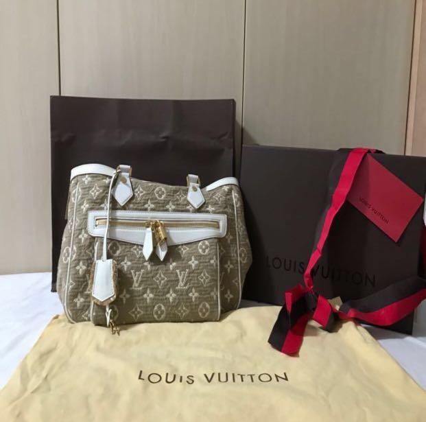 Louis Vuitton, Bags, Louis Vuitton Limited Denim Sabbia Cabas Gm