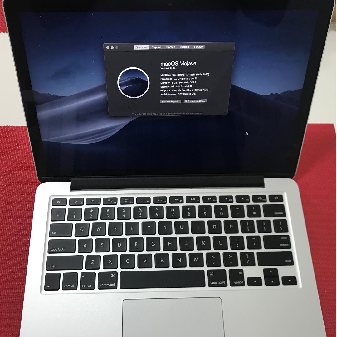 Macbook Pro Retina 13 Inch Early 15 I5 2 9 Ghz Electronics Computers Laptops On Carousell