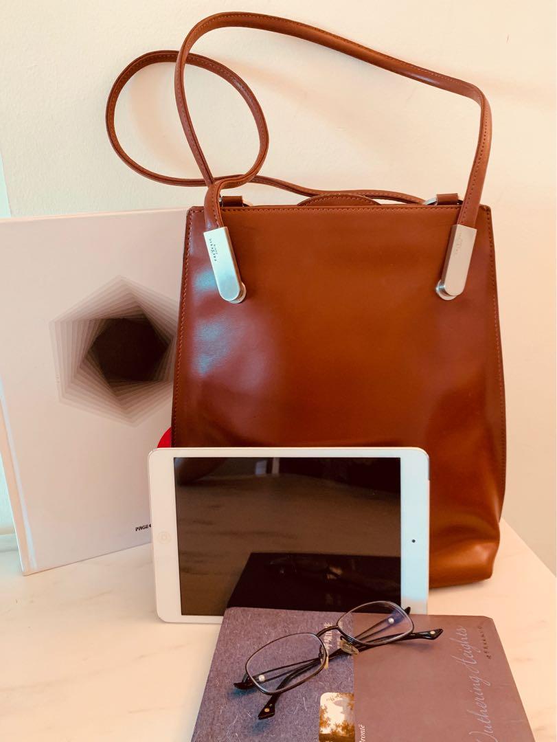 Maroon Red leather satchel convertible backpack purse shoulder