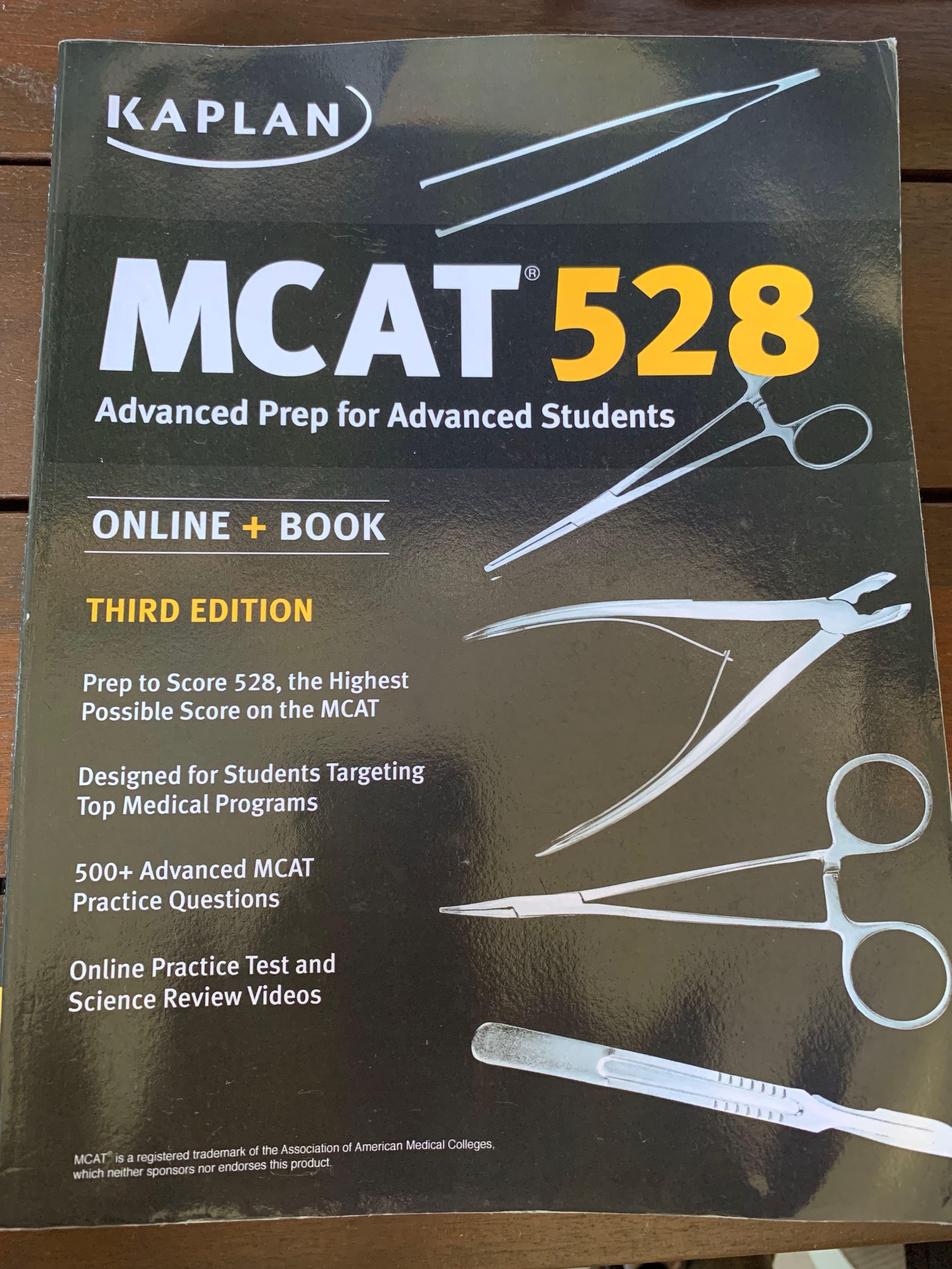 Mcat 528 Kaplan Books Stationery Textbooks Professional