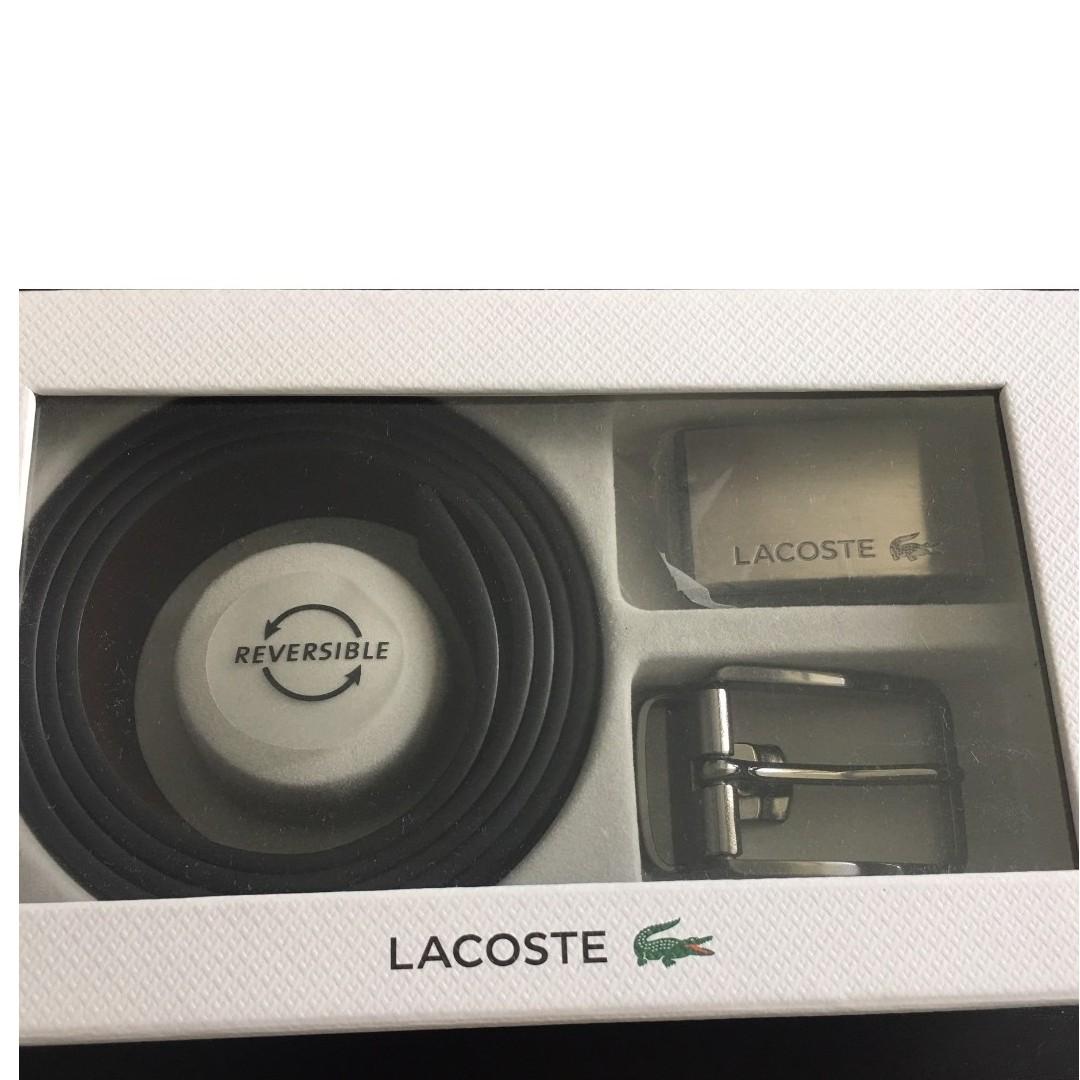 Lacoste belt gift set discount