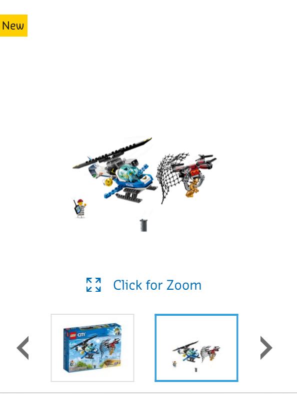 New Lego City Sky Police Drone Chase 60207 Toys Games Bricks
