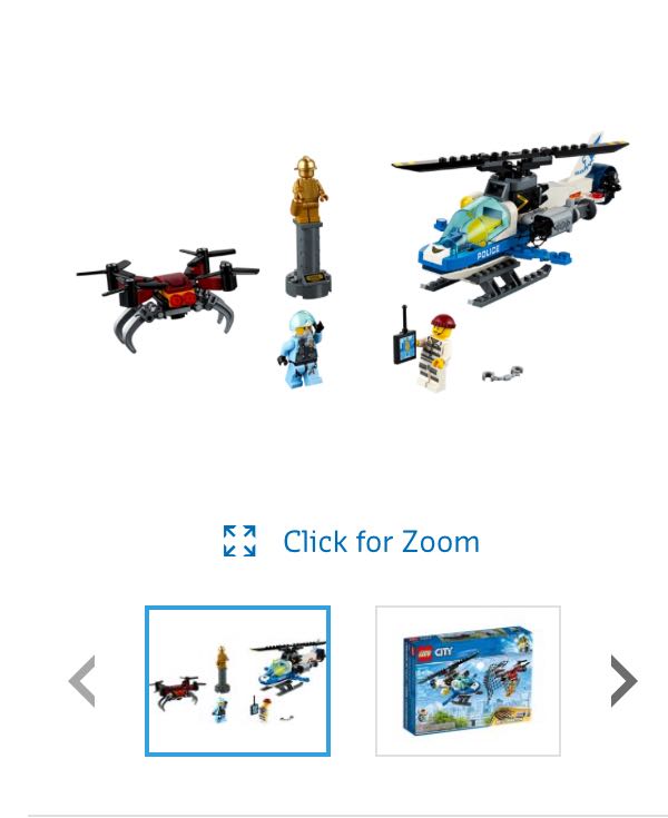 New Lego City Sky Police Drone Chase 60207 Toys Games Bricks