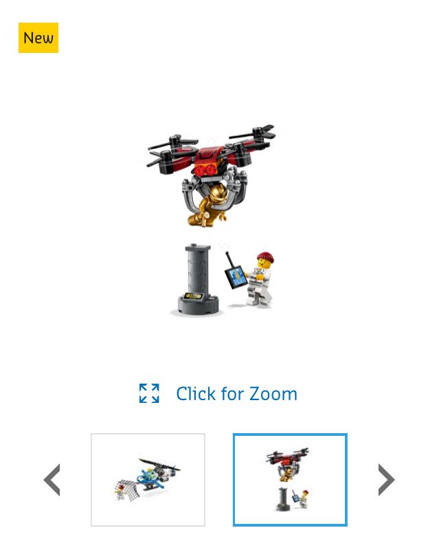 New Lego City Sky Police Drone Chase 60207 Toys Games Bricks