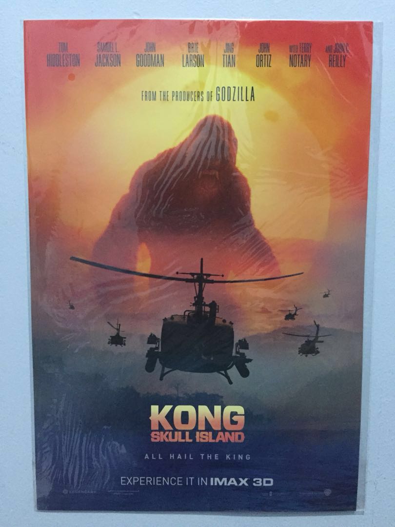 Original Kong Skull Island Imax 3d Movie Poster Books Magazines Others On Carousell