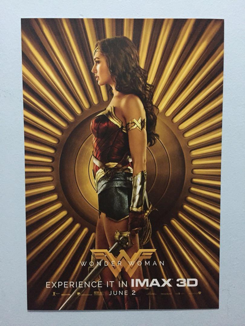 Original Wonder Woman Imax 3d Movie Poster Books Magazines Others On Carousell