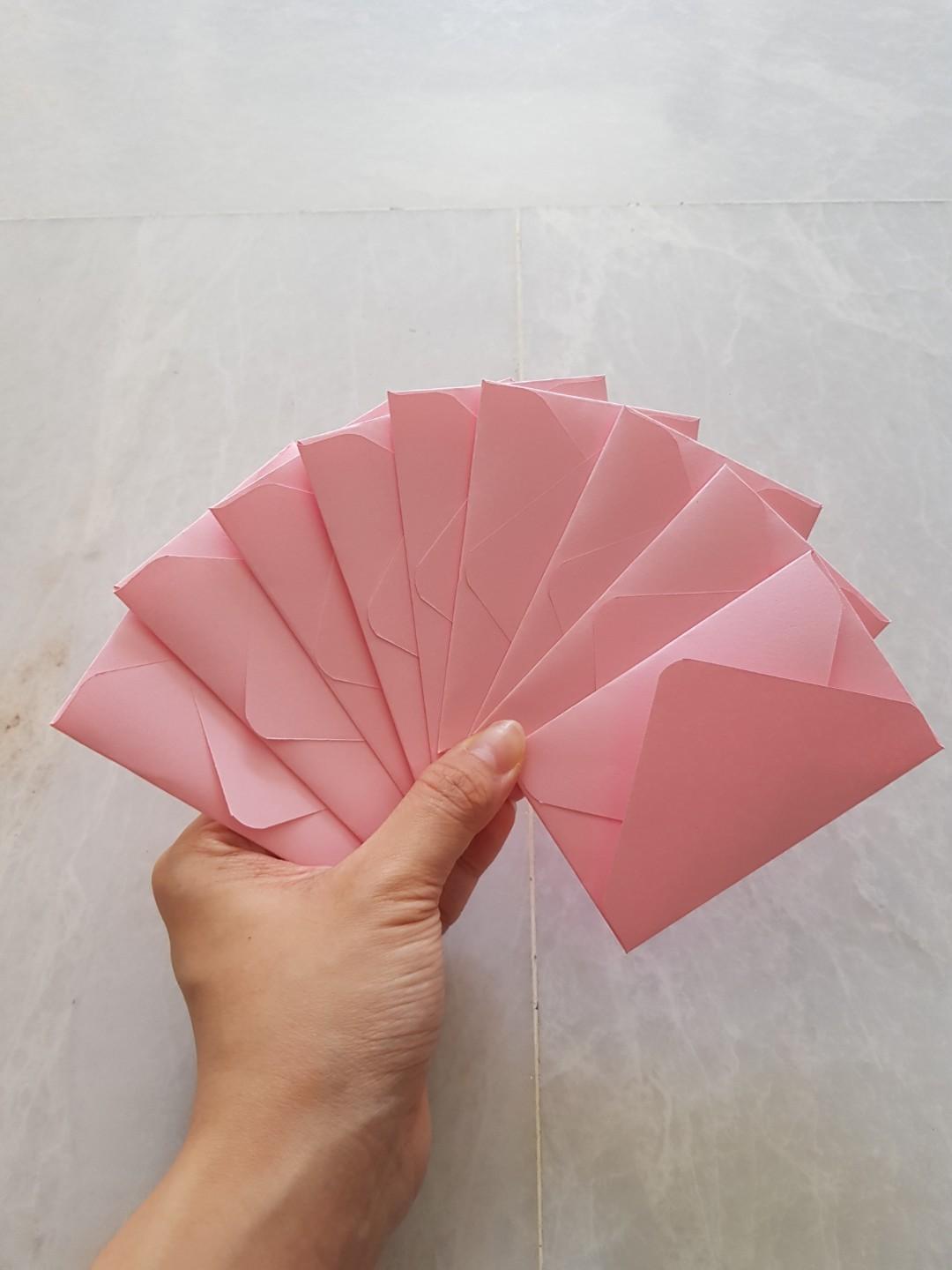 10pcs Pink Business Ez Link Gift Card Card Size Paper