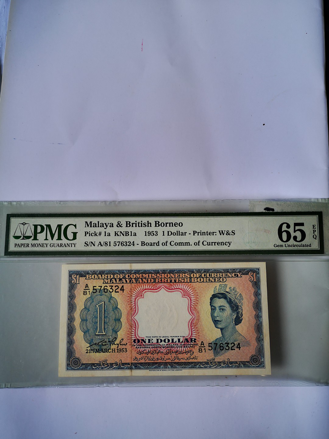Qeii 1 Dollar 1953 Pmg Graded 65 Epq Scarce Vintage Collectibles - photo photo photo photo